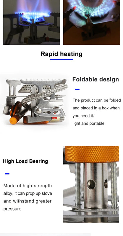 Camping Gas Stove Portable Folding Outdoor Backpacking
