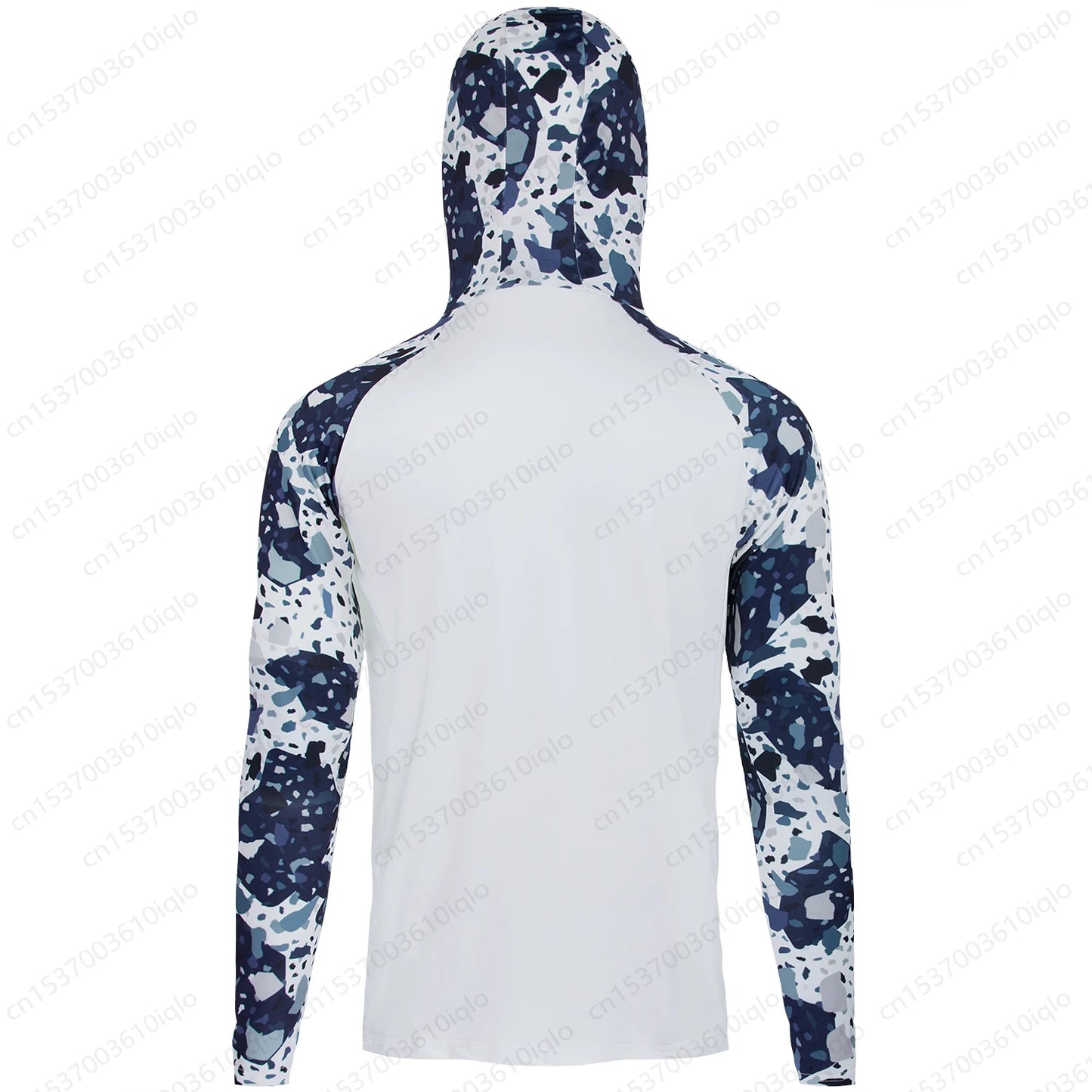 HUK UPF 50+ Long Sleeve Hooded Face Cover Fishing Shirts