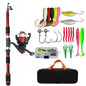 Fishing Pole Set Full Kits With Telescopic Fishing Rod