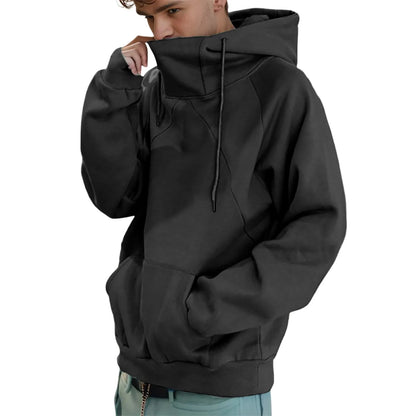 Loose Turtleneck Hoodie Mens' Casual Hooded Sweatshirt