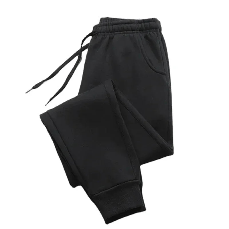Fleece Sweatpants Men Running Jogger Sports Gym