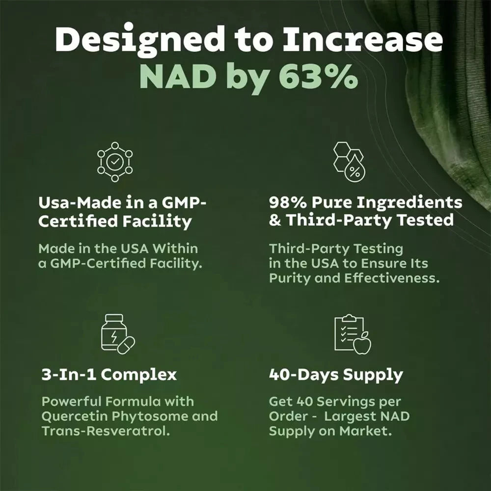 NAD+ Supplements for Anti-Aging Energy Focus