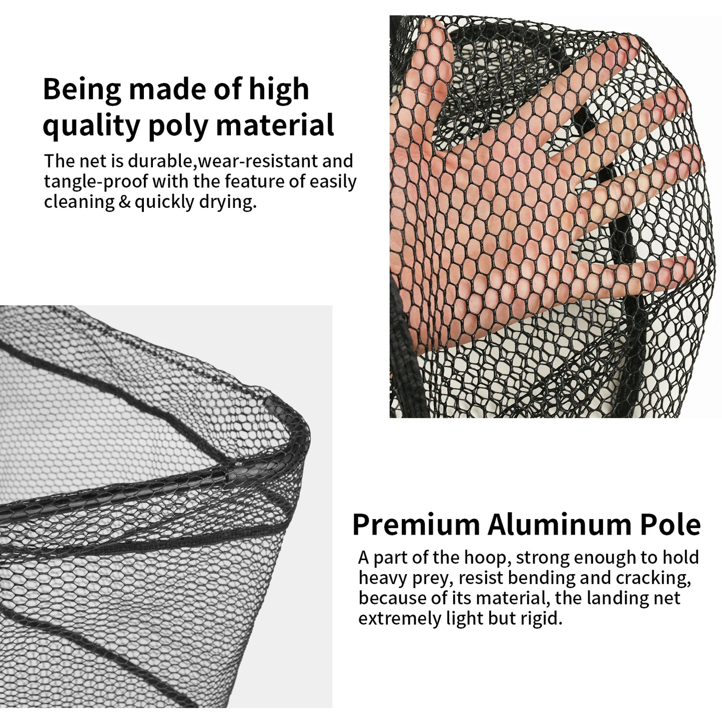 Telescopic Landing Net Folding Fishing Pole Extending
