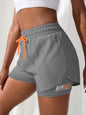 Women's High Rise Yoga Shorts With Elastic Proximity Control Running Shorts